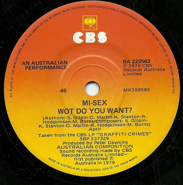 Mi-Sex – Computer Games (VG+/Generic) – 7", AU 1979 - Image 4