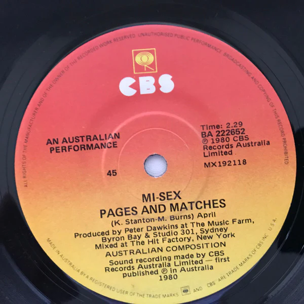 Mi-Sex – People (VG+/VG+) – 7", AU 1980 - Image 4