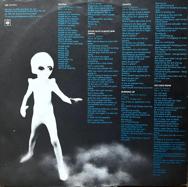Mi-Sex – Space Race (VG+/VG+) – LP, AU 1980 - Image 4