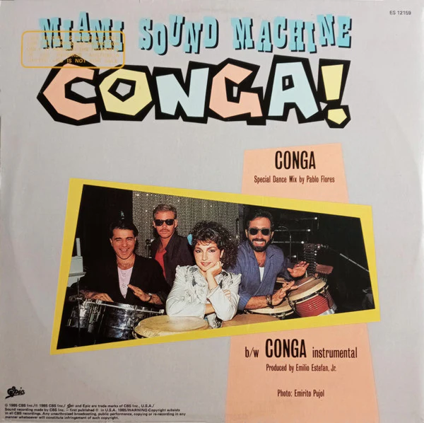 Miami Sound Machine – Conga (VG+/VG+) – 12", AU 1985 - Image 2