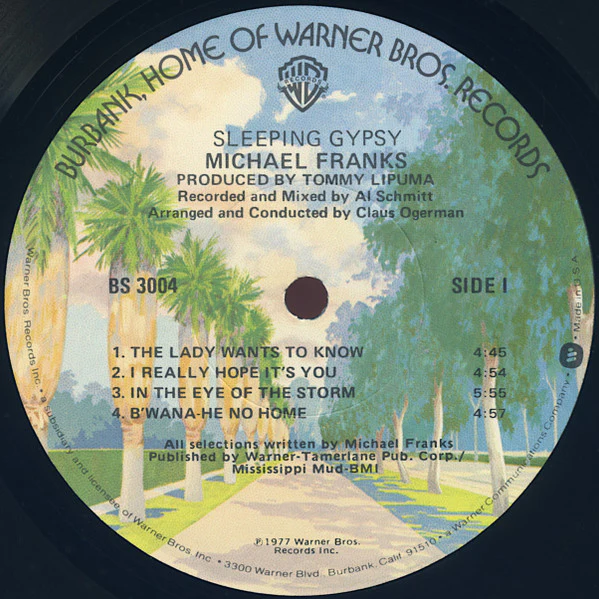 Michael Franks – Sleeping Gypsy (VG+/VG+) – LP, US 1977 - Image 3