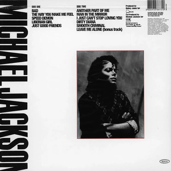 Michael Jackson – Bad (VG+/VG+) – LP, EU 2009 - Image 3