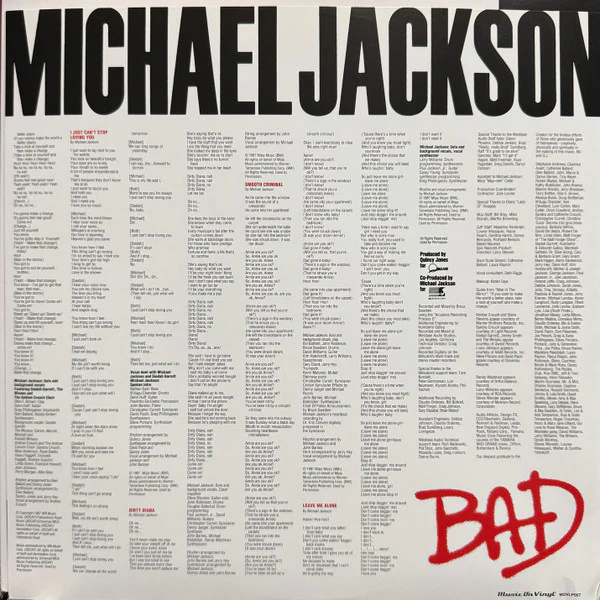 Michael Jackson – Bad (VG+/VG+) – LP, EU 2009 - Image 9