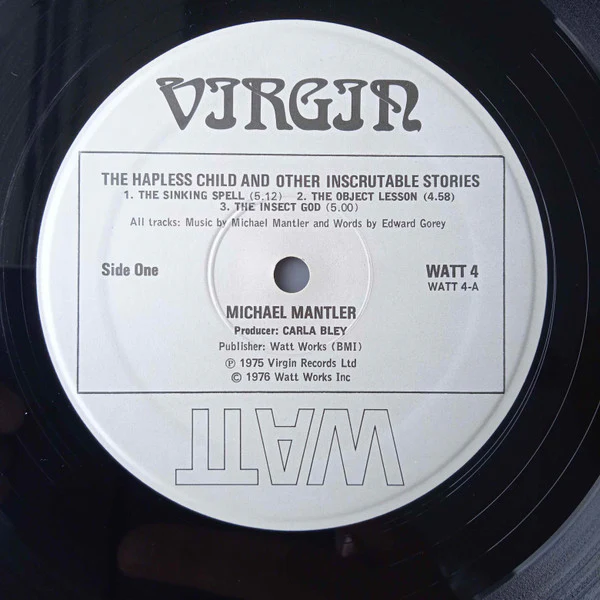 Michael Mantler, Edward Gorey – The Hapless Child And Other Inscrutable Stories (VG+/VG) – LP, UK 1976 - Image 4
