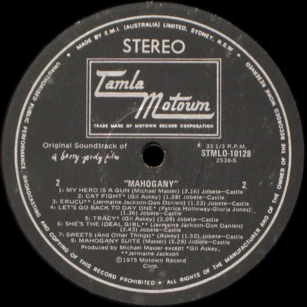 Michael Masser – The Original Soundtrack Of Mahogany (VG+/VG+) – LP, AU 1975 - Image 4