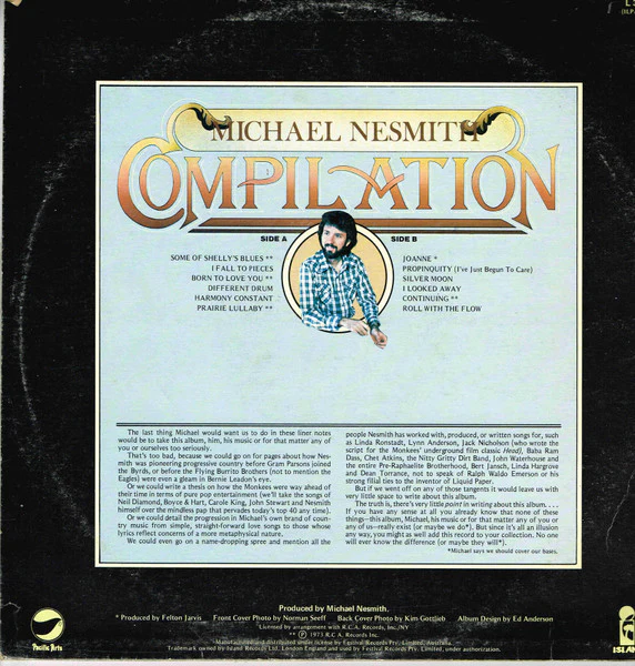 Michael Nesmith – Compilation (VG+/VG+) – LP, AU 1978 - Image 2