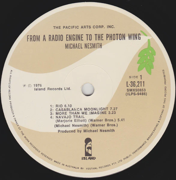 Michael Nesmith – From A Radio Engine To The Photon Wing (VG+/VG) – LP, AU 1977 - Image 3