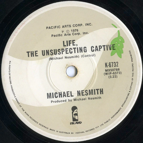 Michael Nesmith – Rio (E/Generic) – 7", AU 1976 - Image 2