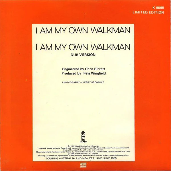 Michael Winslow – I Am My Own Walkman (VG+/VG+) – 7", AU 1985 - Image 2