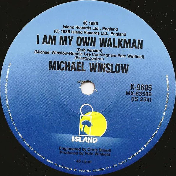 Michael Winslow – I Am My Own Walkman (VG+/VG+) – 7", AU 1985 - Image 4