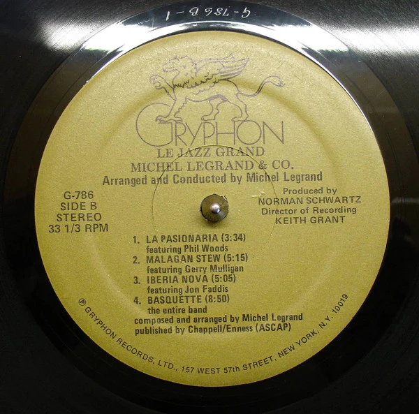 Michel Legrand & Co. – Le Jazz Grand (VG+/VG+) – LP, US 1979 - Image 5