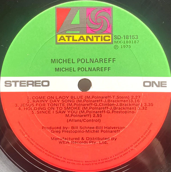 Michel Polnareff – Michel Polnareff (VG+/VG+) – LP, AU 1975 - Image 6