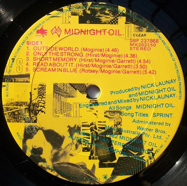 Midnight Oil – 10, 9, 8, 7, 6, 5, 4, 3, 2, 1 (VG+/VG+) – LP, AU 1982 - Image 5