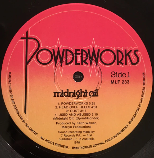 Midnight Oil – Midnight Oil (VG+/VG) – LP, AU 1978 - Image 3