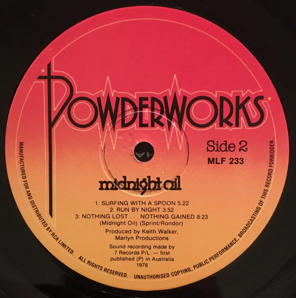 Midnight Oil – Midnight Oil (VG+/VG) – LP, AU 1978 - Image 4