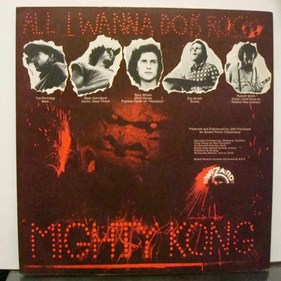 Mighty Kong – All I Wanna Do Is Rock (G+/VG+) – LP, AU 1974 - Image 2