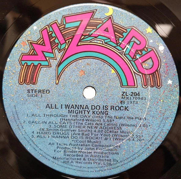 Mighty Kong – All I Wanna Do Is Rock (G+/VG+) – LP, AU 1974 - Image 3
