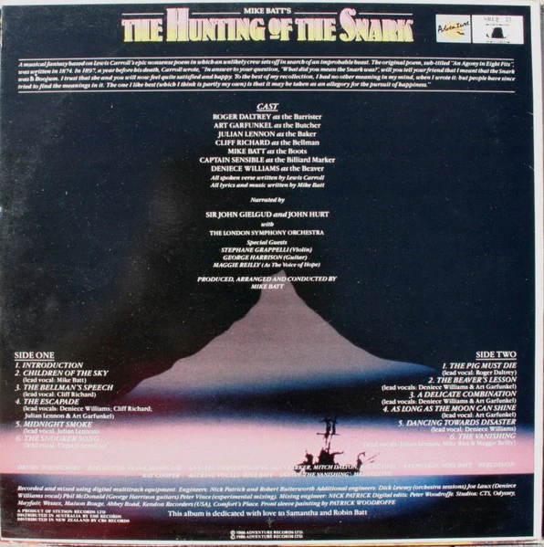 Mike Batt – The Hunting Of The Snark (VG+/VG+) – LP, AU 1986 - Image 2