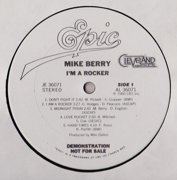 Mike Berry – I'm A Rocker (VG+/VG+) – LP, US 1979 - Image 3