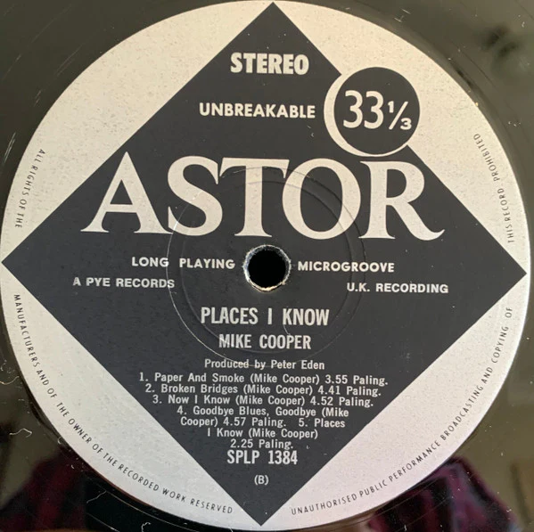 Mike Cooper, The Machine Gun Co., Michael Gibbs – Places I Know (VG+/VG) – LP, AU 1971 - Image 4