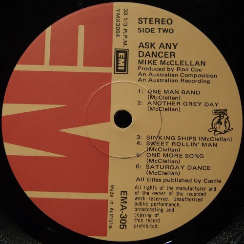 Mike McClellan – Ask Any Dancer (VG/VG) – LP, AU 1974 - Image 5