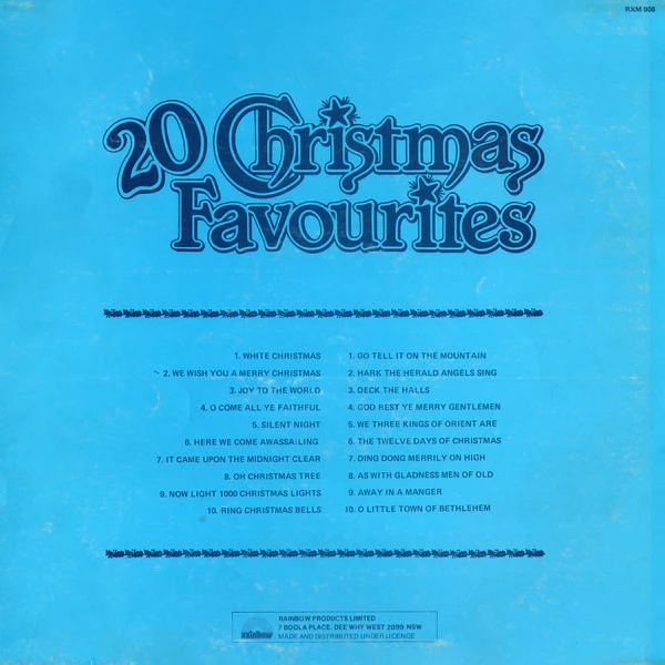 Mike Sammes Singers – 20 Christmas Favourites (VG+/VG+) – LP, AU - Image 2