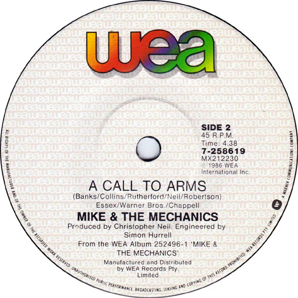 Mike & The Mechanics – Taken In (VG+/VG+) – 7", AU 1986 - Image 4