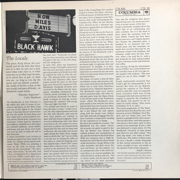 Miles Davis – In Person Friday And Saturday Nights At The Blackhawk, San Francisco (VG+/VG+) – 2xLP, US - Image 3