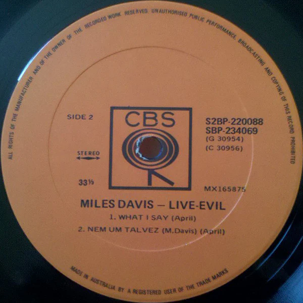 Miles Davis – Live-Evil (VG+/VG+) – 2xLP, AU 1971 - Image 5