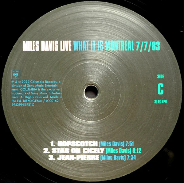 Miles Davis – Miles Davis Live (What It Is) (Montreal 7/7/83) (E/E) – 2xLP, Worldwide 2022 - Image 6