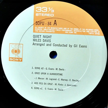 Miles Davis – Quiet Nights (E/VG) – LP, JP 1974, No OBI - Image 5
