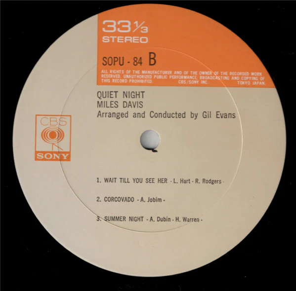 Miles Davis – Quiet Nights (E/VG) – LP, JP 1974, No OBI - Image 6