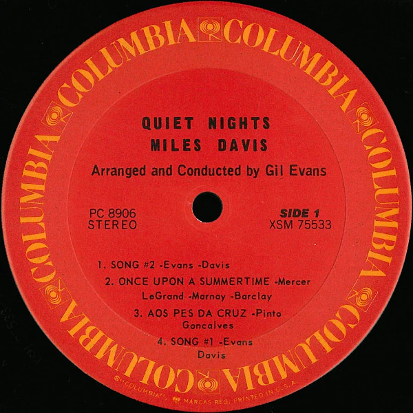 Miles Davis – Quiet Nights (VG+/VG+) – LP, US 1977 - Image 3