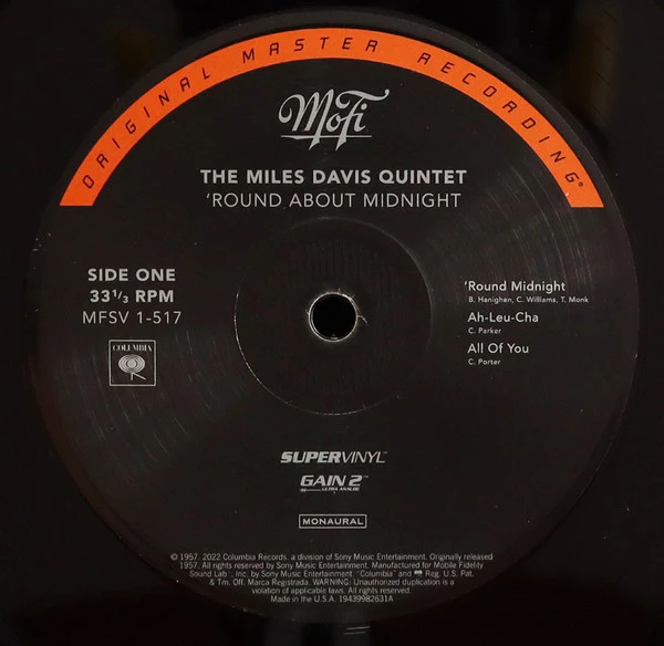 Miles Davis – 'Round About Midnight (NM/E) – LP, US 2024 - Image 3