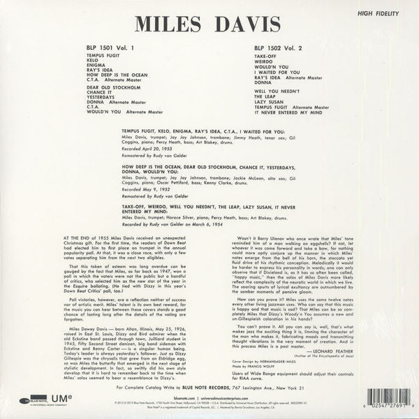 Miles Davis – Volume 1 (VG+/NM) – LP, US 2015 - Image 2