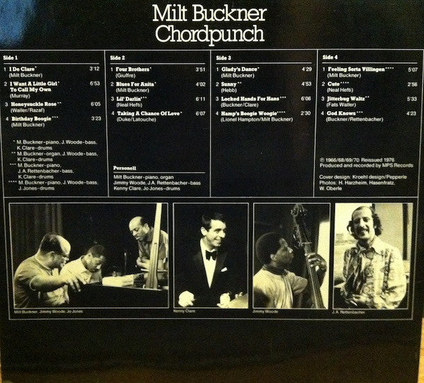 Milt Buckner – Chordpunch (VG+/VG+) – 2xLP, DE 1976 - Image 2