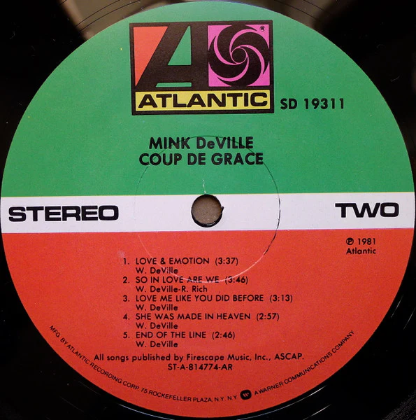 Mink DeVille – Coup De Grâce (VG+/VG+) – LP, US 1981 - Image 4