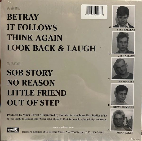 Minor Threat – Out Of Step (VG+/VG+) – 12", US 2023 - Image 2