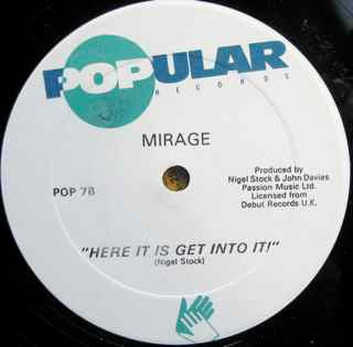 Mirage – Double Jack Mix (VG/Generic) – 12", US 1988 - Image 2