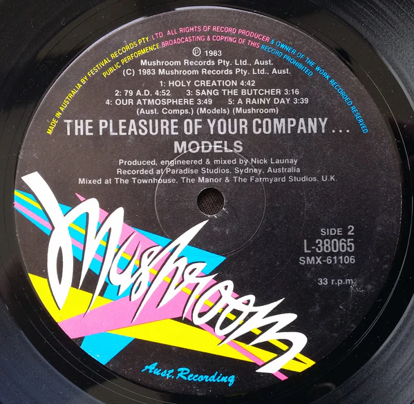 Models – The Pleasure Of Your Company... (VG+/VG+) – LP, AU 1983 - Image 7