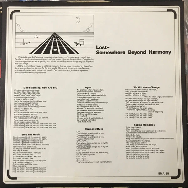 Moir Sisters – Lost-Somewhere Beyond Harmony (VG+/VG+) – LP, AU 1975 - Image 8