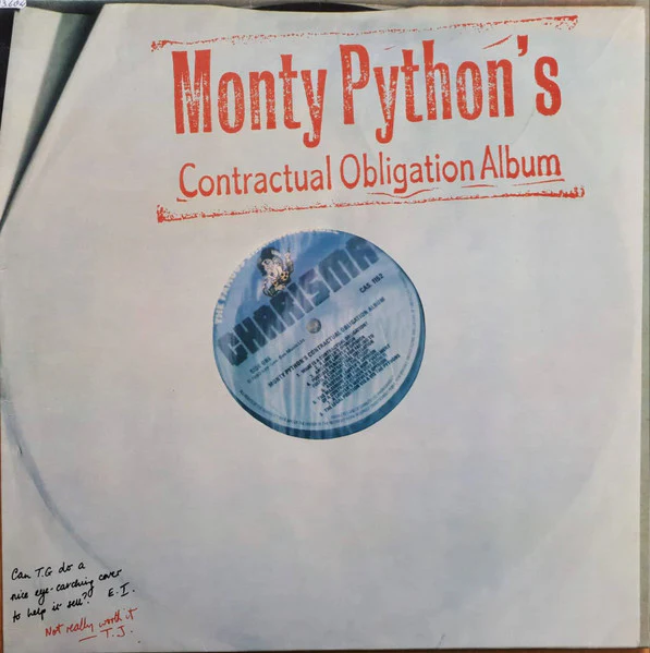 Monty Python – Monty Python's Contractual Obligation Album (VG/VG+) – LP, AU 1980