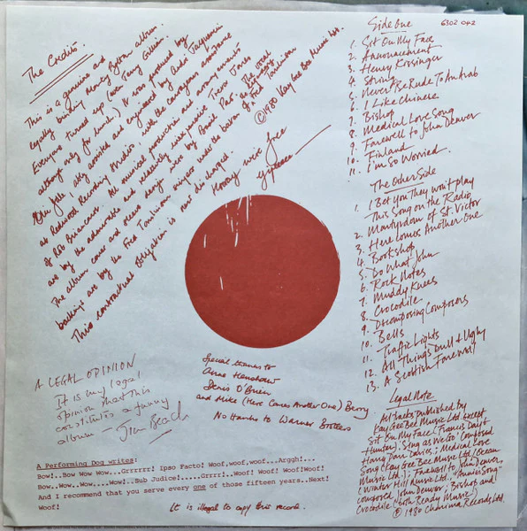 Monty Python – Monty Python's Contractual Obligation Album (VG/VG+) – LP, AU 1980 - Image 3