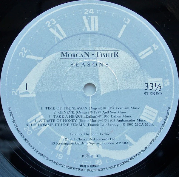 Morgan Fisher – Seasons (E/VG+) – LP, UK 1983 - Image 3