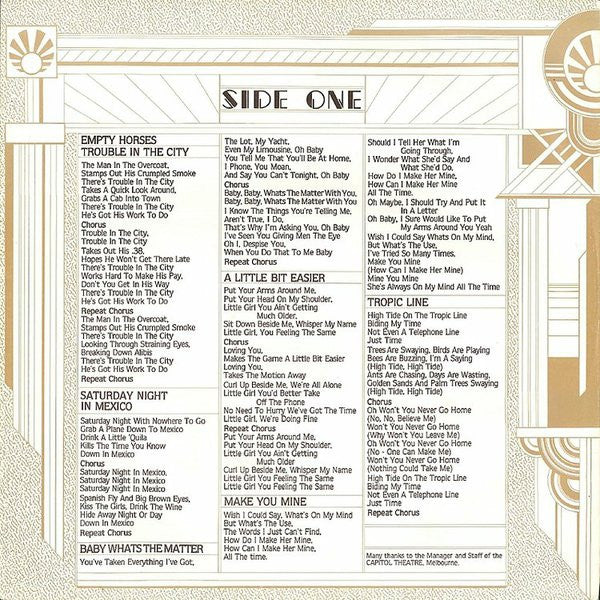 Moscos & Stone – Moscos & Stone (NM/VG+) – LP, AU 1979 - Image 3