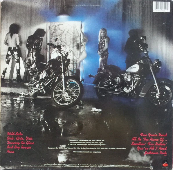 Mötley Crüe – Girls, Girls, Girls (VG+/VG+) – LP, US 1987 - Image 2