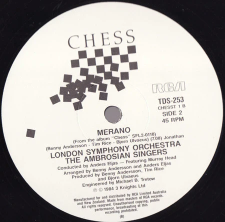 Murray Head – One Night In Bangkok (VG+/VG+) – 12", AU 1984 - Image 3