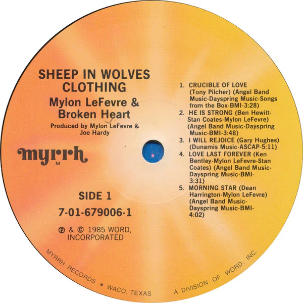 Mylon & Broken Heart – Sheep In Wolves Clothing (VG+/VG+) – LP, US 1985 - Image 3