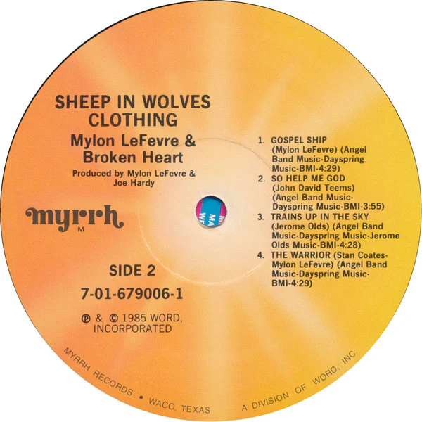 Mylon & Broken Heart – Sheep In Wolves Clothing (VG+/VG+) – LP, US 1985 - Image 4