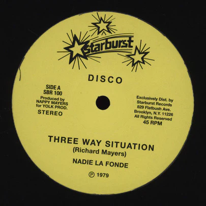 Nadie La Fond, Bobby Raveen – Three Way Situation / Soca Fusion (VG+/Generic) – 12", US